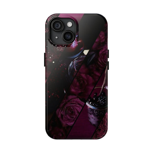 Burgundy color aesthetic iPhone case